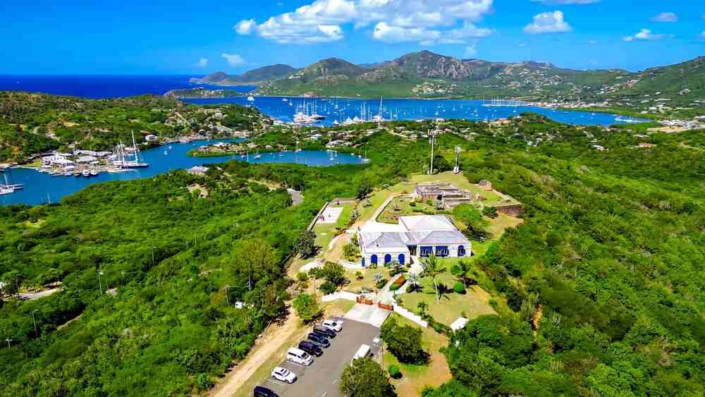 Aerial view of Antigua