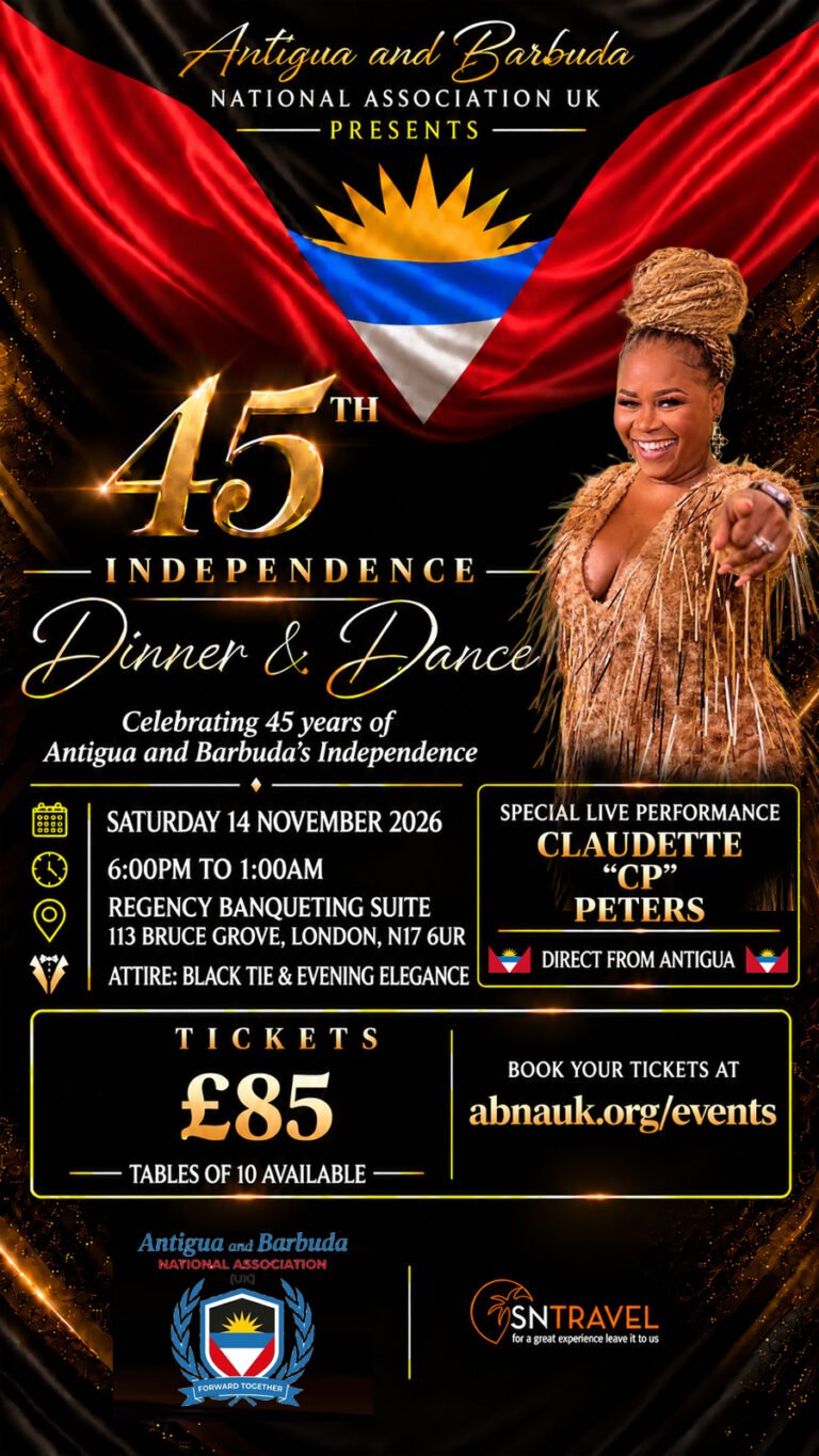 Flyer: 45th Independence Dinner and Dance, Saturday 14 November 2026