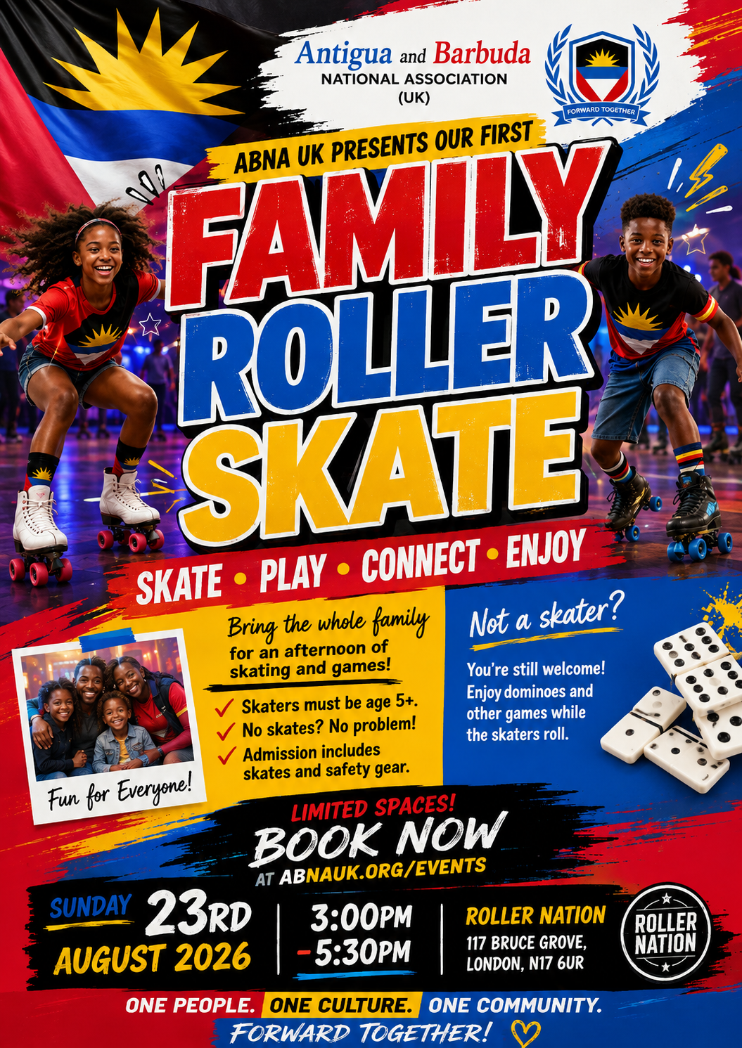 Flyer: ABNA UK Family Roller Skate